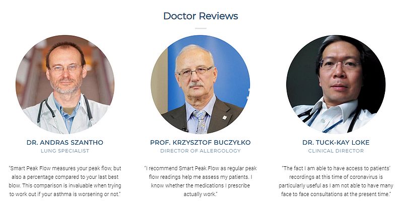 Reviews from Doctors to Smart Peak Flow
